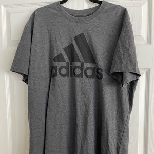 Adidas 2XL Gray/Black Golf Tee